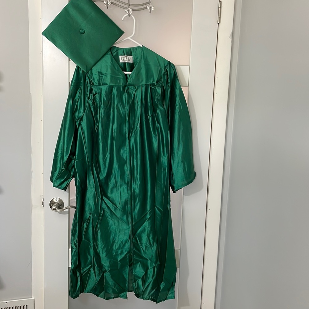 Oak Hall Green Graduation Gown for Height 5' 0”-5’2”
